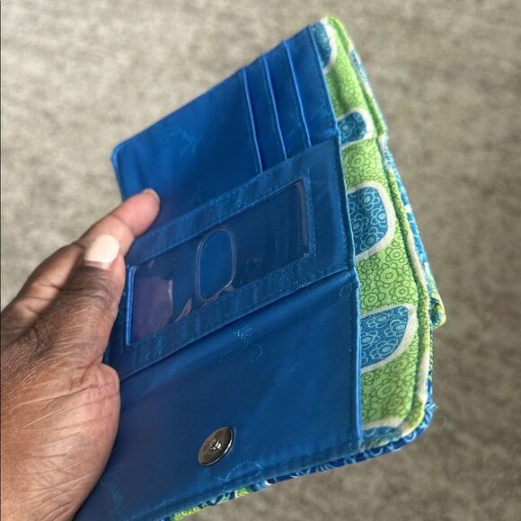 Vera Bradley Small Kisslock Wallet Doodle Daisy - Picture 5 of 6